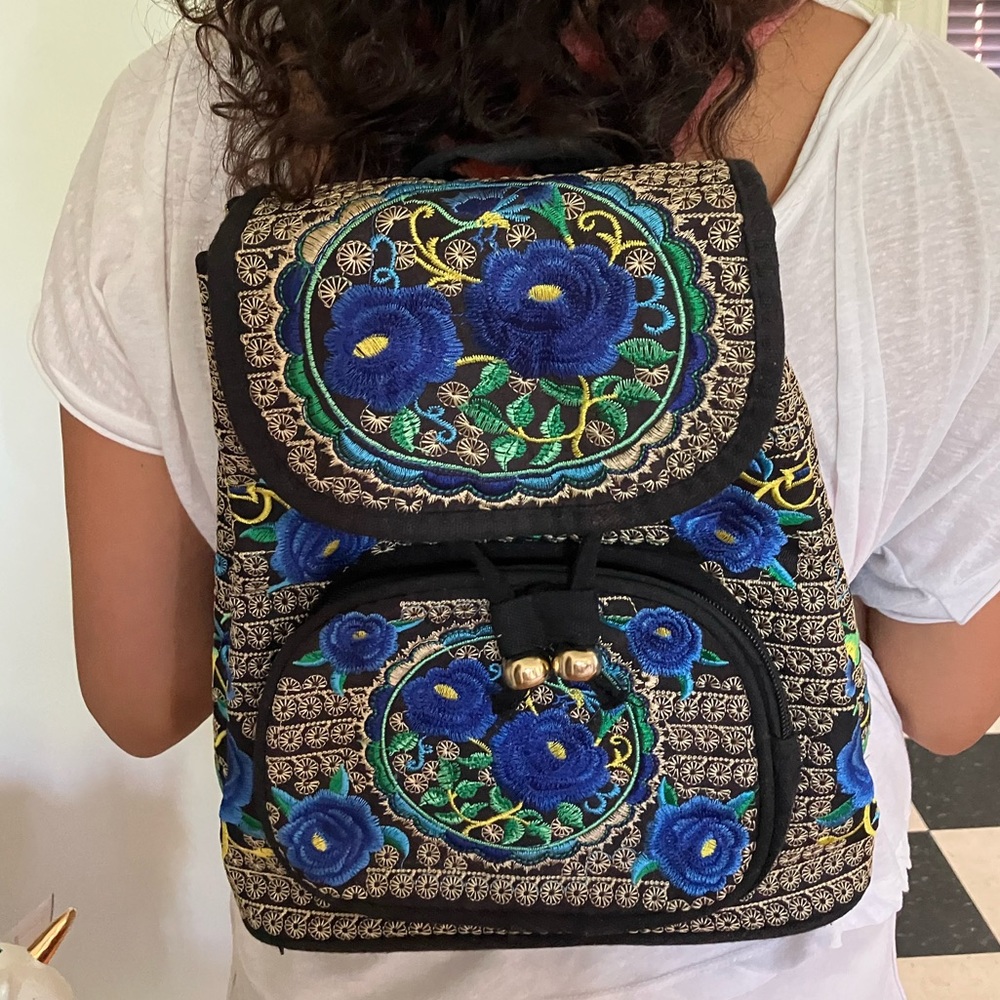 Embroidered Mini Backpack - image 6